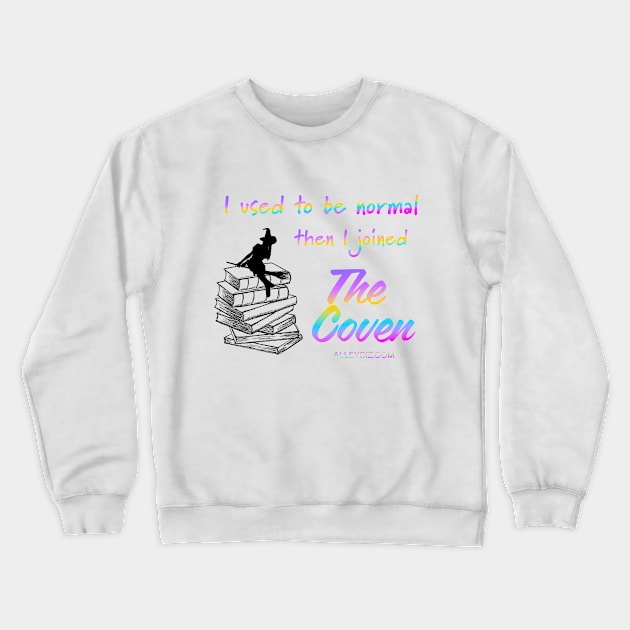 I used to be normal Black & Gradient Crewneck Sweatshirt by Alley Ciz